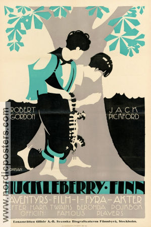 Huck and Tom (1918) Movie poster 70x100cm Robert Gordon/Jack Pickford