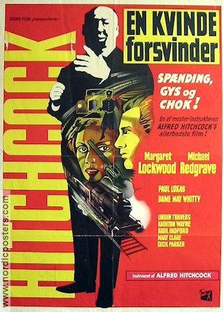 The Lady Vanishes Poster 62x84cm Denmark FN original