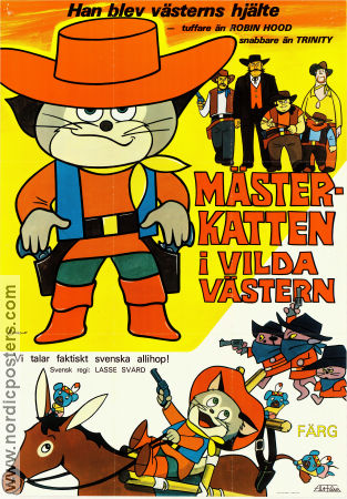 M�sterkatten i Vilda V�stern Poster 70x100cm FN original