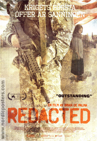 Redacted (2007) Movie poster 70x100cm Brian De Palma