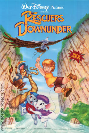 THE RESCUERS DOWN UNDER Movie poster 1990 USA original NordicPosters