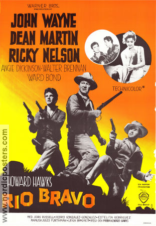 Rio Bravo (1959) Movie poster 70x100cm John Wayne/Howard Hawks