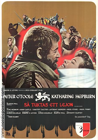 The Lion in Winter (1970) Movie poster 70x100cm Peter O'Toole/Katharine Hepburn