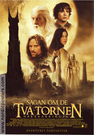 The Two Towers Poster 70x100cm RO small tape tears original