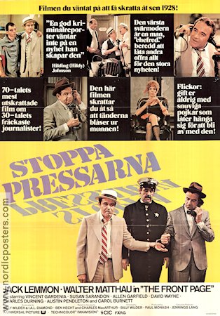 The Front Page Poster 70x100cm FN original