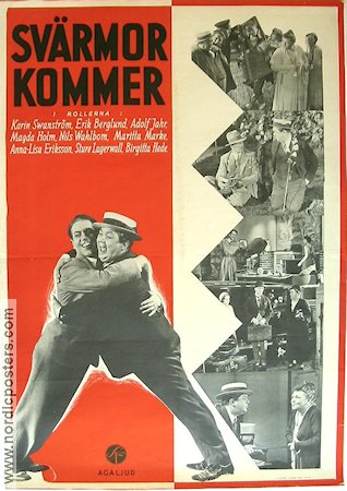 Sv�rmor kommer (1932) Movie poster 70x100cm Karin Swanstr�m/Erik Berglund/Bullen Berglund/Adolf Jahr