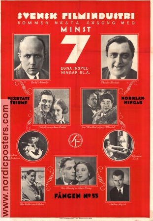 Svensk Filmindustri Poster 70x100cm GD original