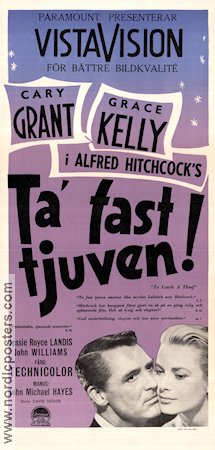 To Catch a Thief (1956) Movie poster 30x70cm Alfred Hitchcock/Cary Grant/Grace Kelly