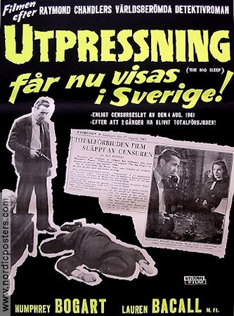 The Big Sleep Poster 70x100cm NM original