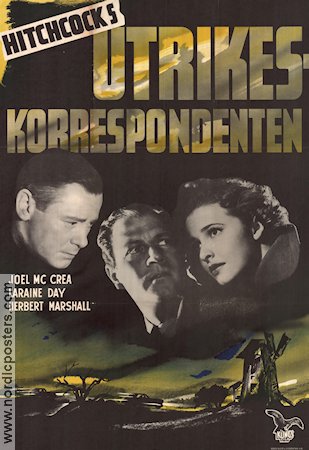 Foreign Correspondent Poster 70x100cm FN original