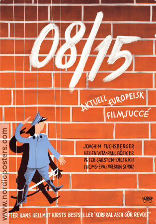 08-15 1954 movie poster Joachim Fuchsberger Helen Vita Paul Bösiger Paul May War