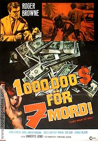 Last Man to Kill 1977 movie poster Roger Browne Money