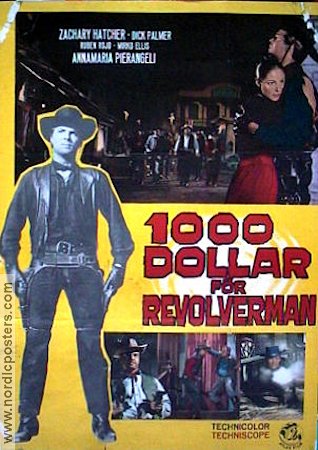 1000 dollar för revolverman 1967 poster Zachary Hatcher