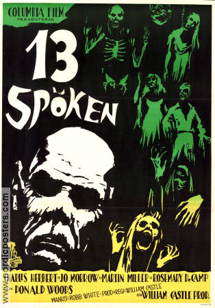 13 Ghosts 1960 movie poster Charles Herbert Jo Morrow William Castle