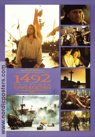 1492: Conquest of Paradise 1992 poster Gerard Depardieu Ridley Scott