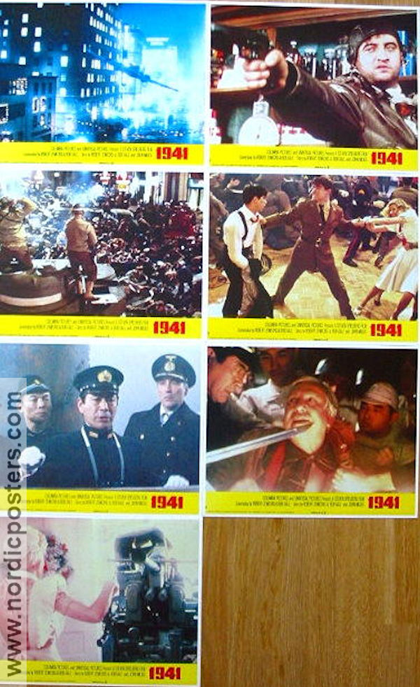 1941 1979 lobby card set John Belushi Dan Aykroyd Treat Williams Steven Spielberg War Planes
