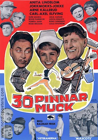 30 pinnar muck 1966 movie poster Anita Lindblom Mascots Rock and pop