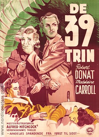 The 39 Steps 1935 poster Robert Donat Alfred Hitchcock