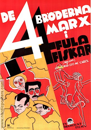 Duck Soup 1933 movie poster The Marx Brothers Bröderna Marx