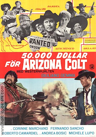 Arizona Colt 1966 movie poster Giuliano Gemma Michele Lupo