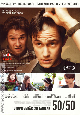 50-50 2011 movie poster Joseph Gordon-Levitt Seth Rogen Anna Kendrick Jonathan Levine