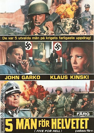5 per l´inferno 1969 poster Klaus Kinski Gianfranco Parolini