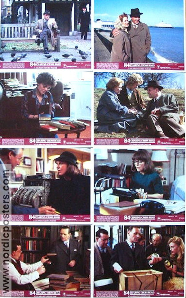 84 Charing Cross Road 1987 large lobby cards Anthony Hopkins