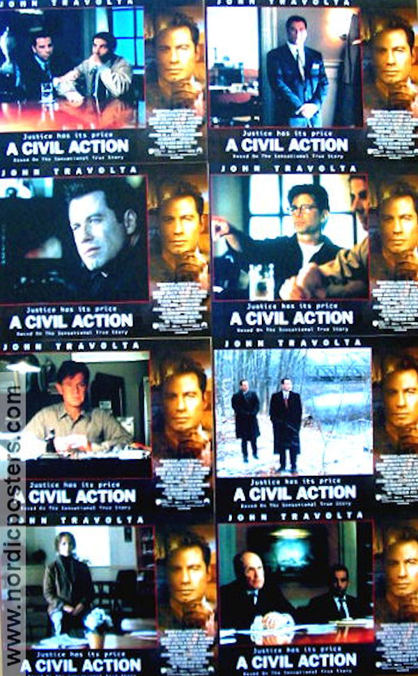 A Civil Action 1998 lobby card set John Travolta