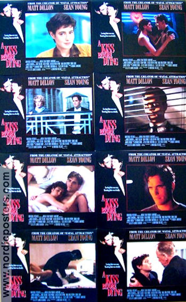 A Kiss Before Dying 1991 lobby card set Matt Dillon Sean Young Max von Sydow