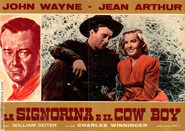 A Lady Takes a Chance 1943 movie poster John Wayne Jean Arthur William A Seiter