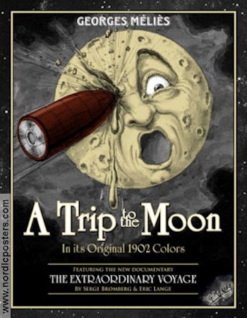 Le voyage dans la lune 1902 movie poster Georges Mélies Writer: Jules Verne