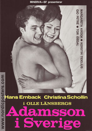 Adamsson i Sverige 1966 poster Christina Schollin Olle Länsberg