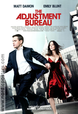 The Adjustment Bureau 2011 movie poster Matt Damon Emily Blunt George Nolfi