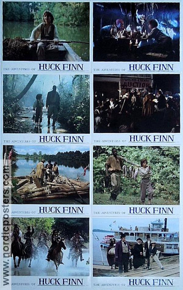 The Adventures of Huck Finn 1989 lobby card set Elijah Wood