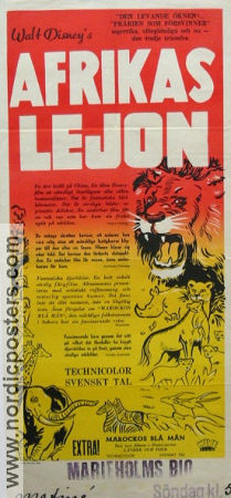 The African Lion 1955 movie poster Winston Hibler James Algar Documentaries Cats
