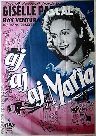 Mademoiselle s´amuse 1949 poster Giselle Pascal
