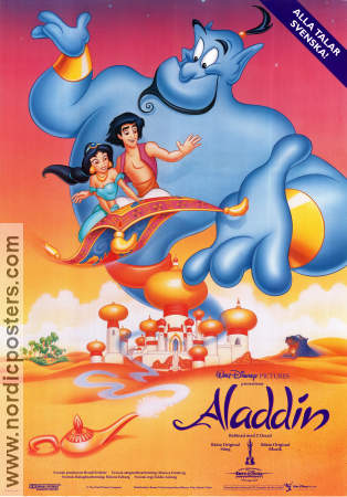 Aladdin 1992 poster Scott Weinger Ron Clements