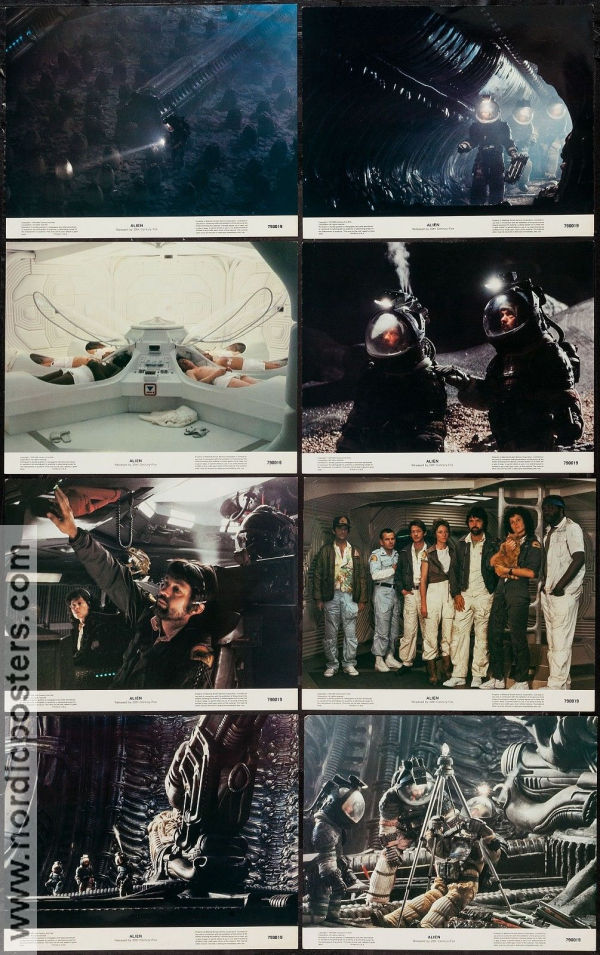 Alien 1979 large lobby cards Sigourney Weaver Ridley Scott