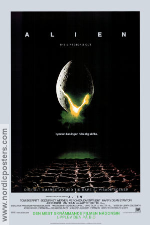 Alien Directors Cut 1979 poster Sigourney Weaver Ridley Scott