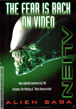 Alien VHS 1979 video poster Sigourney Weaver Ridley Scott