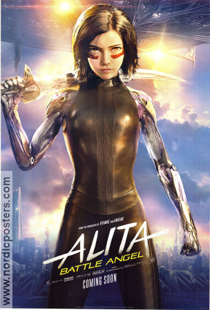 Alita: Battle Angel 2019 movie poster Rosa Salazar Christoph Waltz Jennifer Connelly Robert Rodriguez