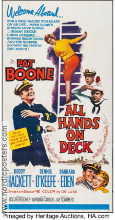 All Hands on Deck 1961 poster Pat Boone