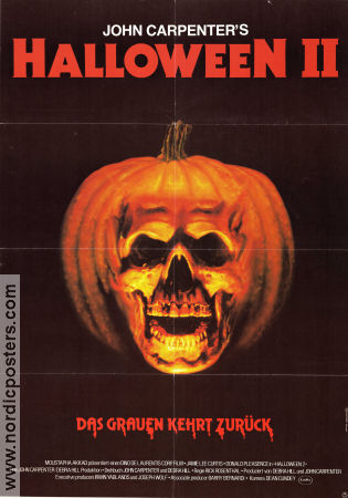 Halloween II 1981 movie poster Jamie Lee Curtis Donald Pleasence Charles Cyphers Rick Rosenthal