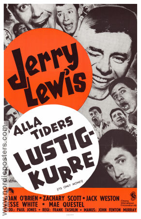 It´s Only Money 1962 poster Jerry Lewis Frank Tashlin