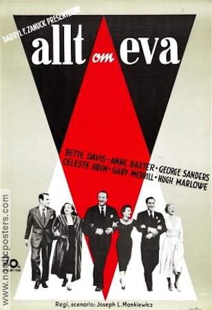 All About Eve 1950 movie poster Bette Davis Anne Baxter Joseph L Mankiewicz