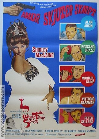 Woman Times Seven 1968 movie poster Shirley MacLaine