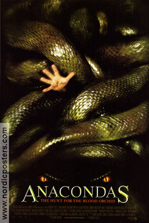 Anacondas: The Hunt for the Blood Orchid 2004 movie poster Morris Chestnut KaDee Strickland Eugene Byrd Dwight H Little Snakes