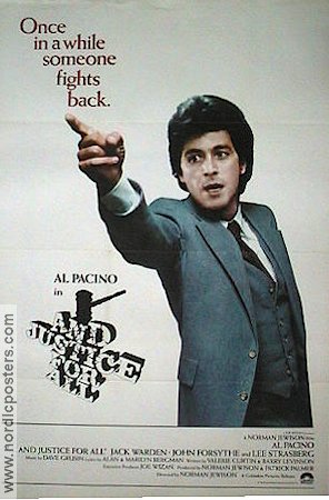 And Justice for All 1979 poster Al Pacino