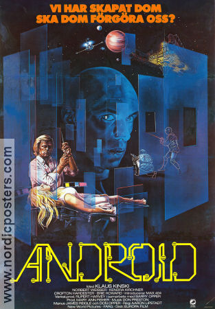Android 1982 poster Klaus Kinski Aaron Lipstadt