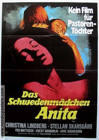 Das Schwedenmädchen Anita 1973 movie poster Christina Lindberg Stellan Skarsgård